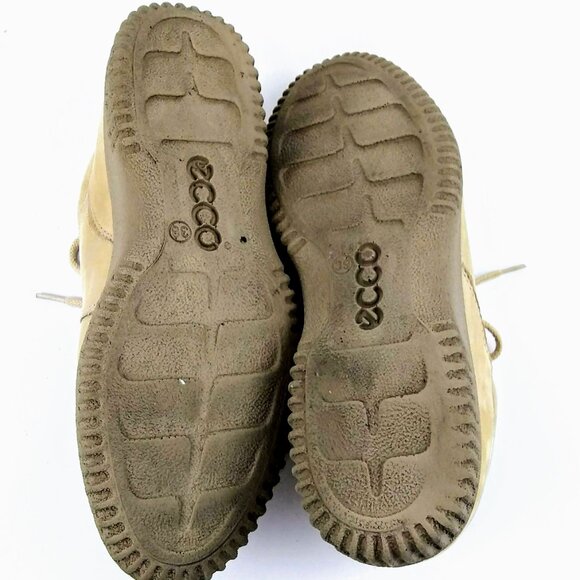 Ecco Soft Women's Shoes Beige Oxford Sneakers US 8 / 8.5 - Picture 7 of 11